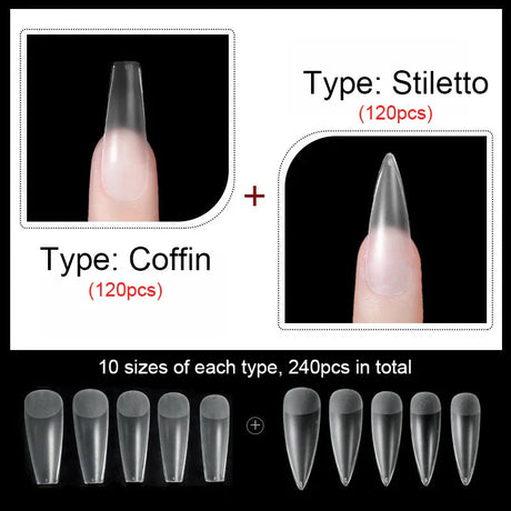 False Nails New Matte Tips Fake Nail Capsule