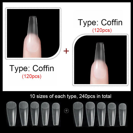 False Nails New Matte Tips Fake Nail Capsule