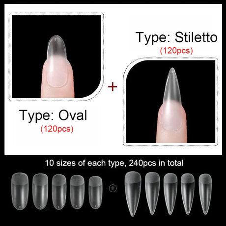 False Nails New Matte Tips Fake Nail Capsule