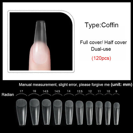 False Nails New Matte Tips Fake Nail Capsule