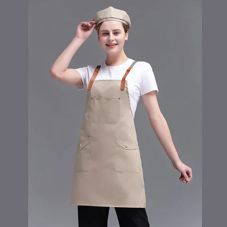 Fashion Canvas Kitchen Aprons For Woman Men Chef