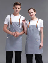 Fashion Canvas Kitchen Aprons For Woman Men Chef
