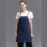 Fashion Canvas Kitchen Aprons For Woman Men Chef