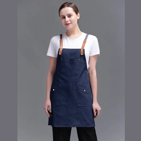 Fashion Canvas Kitchen Aprons For Woman Men Chef