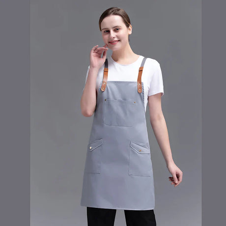 Fashion Canvas Kitchen Aprons For Woman Men Chef