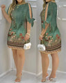 Fashion New Plants Print Casual Dress For Women