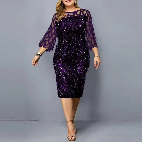 Fashion Sequinis Women Party Dresses New Spring Lace