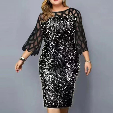 Fashion Sequinis Women Party Dresses New Spring Lace