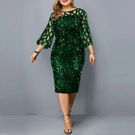 Fashion Sequinis Women Party Dresses New Spring Lace