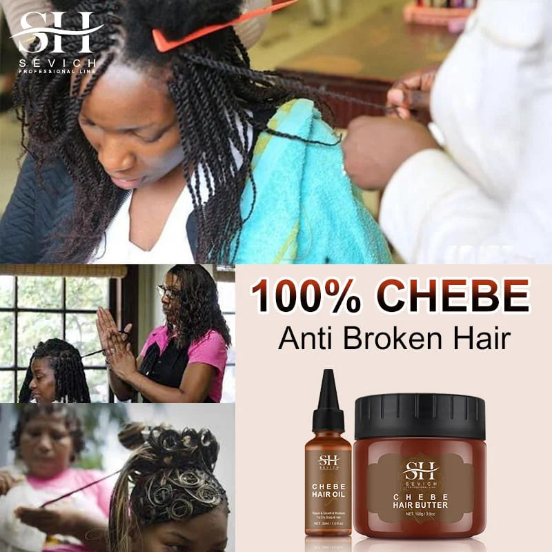 Fast Hair Growth Set Chebe Oil Traction Alopecia