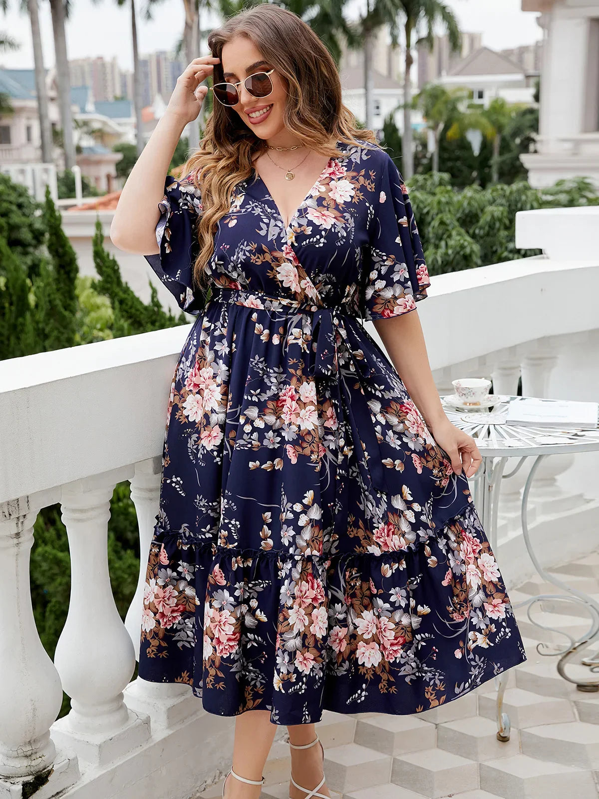 Female Elegant And Pretty Casual Printed Lace Up