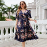 Female Elegant And Pretty Casual Printed Lace Up