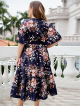 Female Elegant And Pretty Casual Printed Lace Up