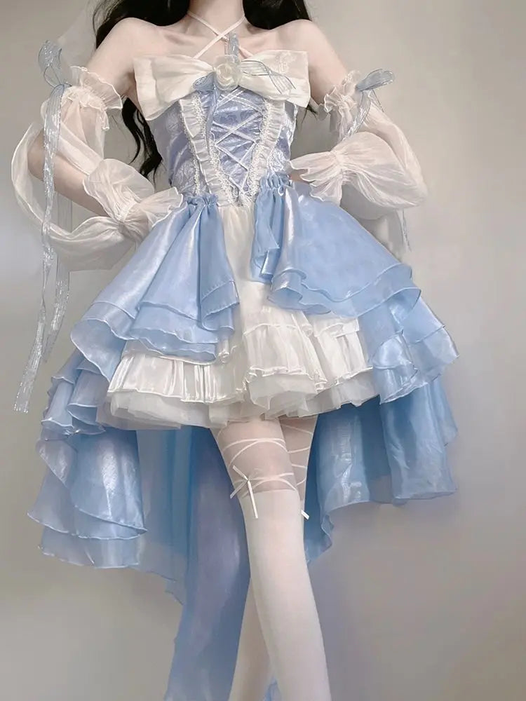 French Romantic Style Lolita Op Elegant Girl Cosplay