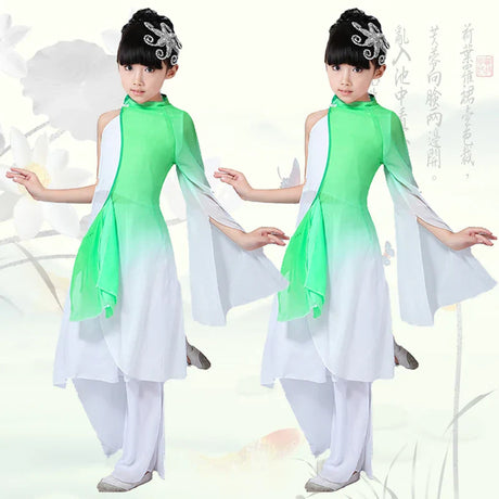 Girls Yangko Dance New Children' Clothing Costume Stage