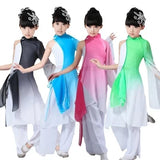 Girls Yangko Dance New Children' Clothing Costume Stage