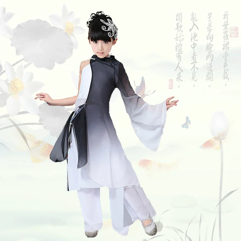 Girls Yangko Dance New Children' Clothing Costume Stage