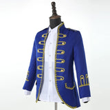 Groom Formal Uniform Blue White Red Men Court