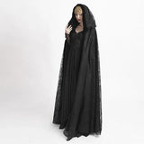 Court Vintage Lace Hooded Coat Hallowee Dress Punk