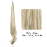 Soowee Long Synthetic Hair Extension Blonde Wrap Pony