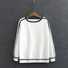 Women' Sweaters Fashion Autumn Jumper Striped Splice Raglan