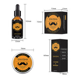 Set Men Beard Grooming Kit Mustache Beard Hair