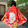 Japanese Kimono Traditional Clothing Crane Carp Anime Kimono