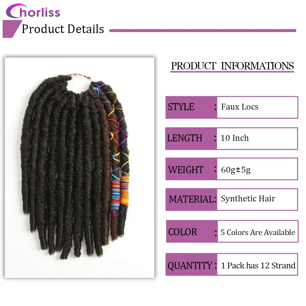 Jumbo Faux Locs Synthetic Crochet Braids Hair Extension