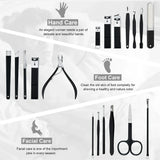 Professional Manicure Set Kit Pedicure Scissor Tweezer Eyebrow