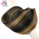 Straight Blonde Human Hair Weave Brazilian Remy Human