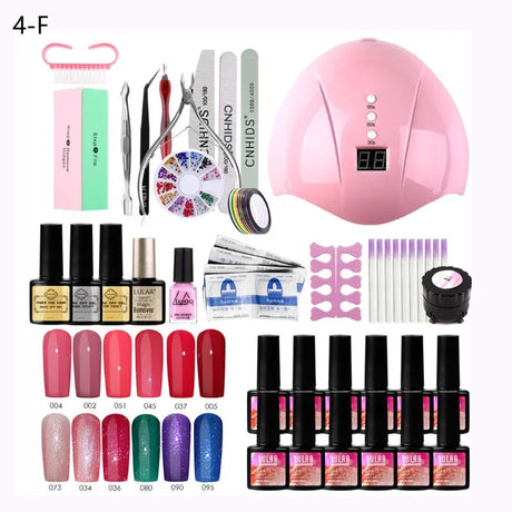 Manicure Set W Uv Led Lamp Dryer With