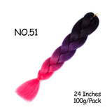 Mirra’s Mirror 24inch Synthetic Braiding Hair Extensions 10pcs Wholesale Colorful Braids Hair Jumbo Braid Hair Black Brown