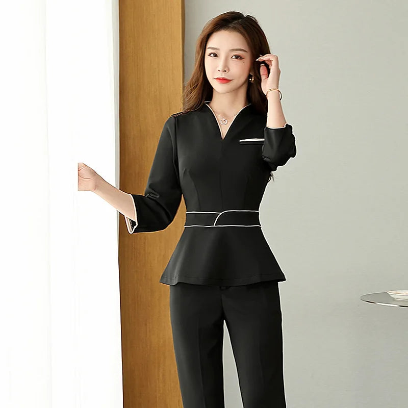 Esthetic Uniform Summer Short Sleeve Beauty Salon Suit