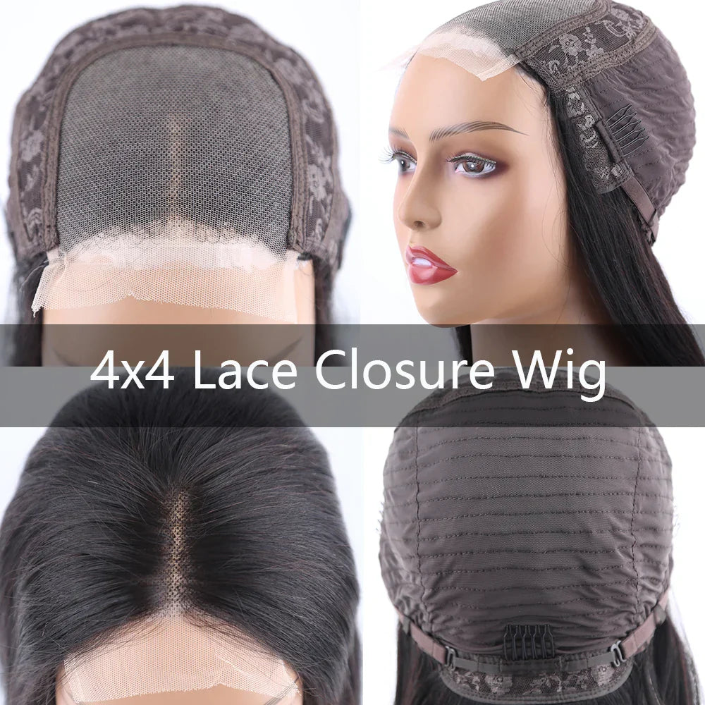 Curly Bob Human Hair Wigs X Lace Closure