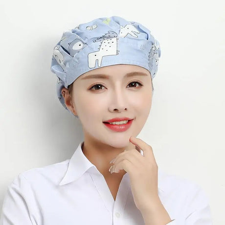 Cute Elastic Kitchen Work Hats Restaurant Breathable Chefs