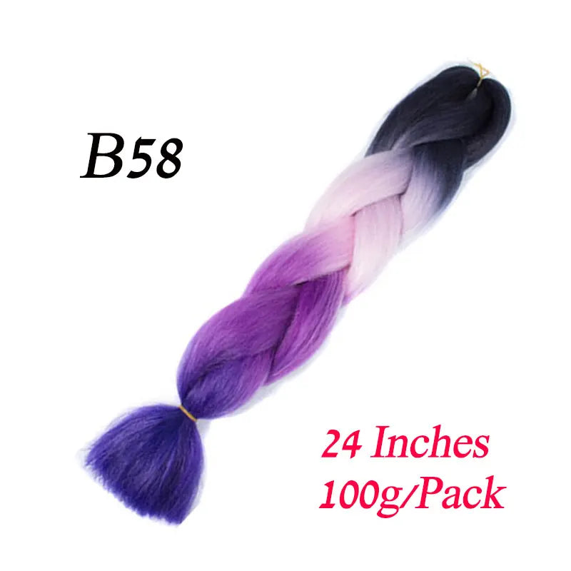 Synthetic Jumbo Braiding Hair Extension " Heat Resistant