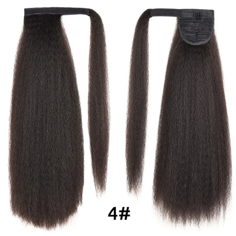 Hanne Yaki Straight Ponytail Hair Extensions For Black