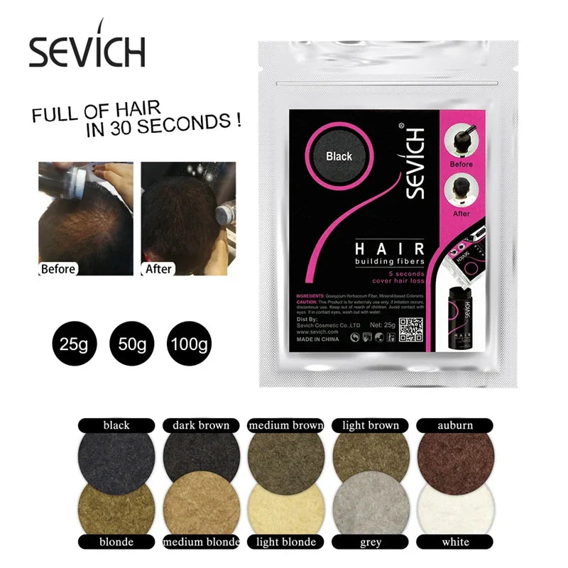 Sevich Color Hair Building Fiber Instant Thickening Hair