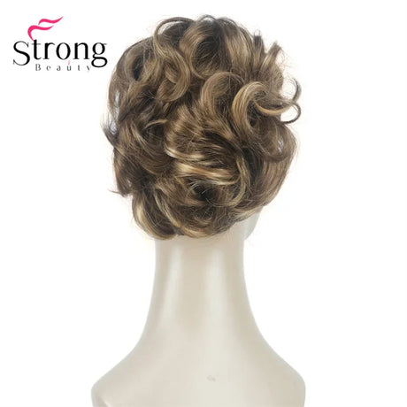 Strongbeauty Silver Short Natural Wave Ponytail Hair Extension