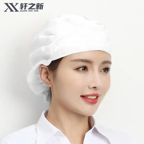 Cute Elastic Kitchen Work Hats Restaurant Breathable Chefs