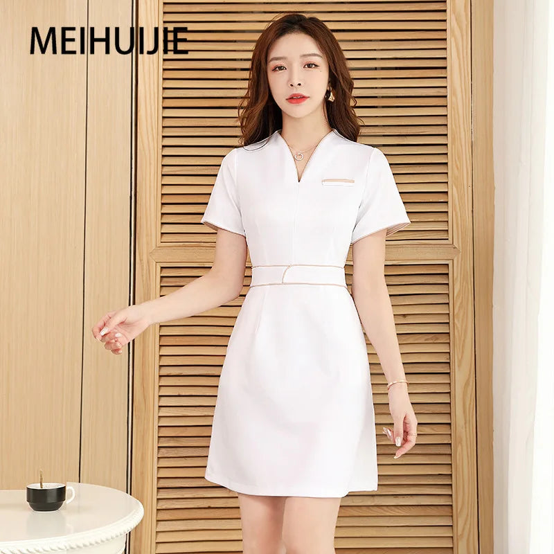 Esthetic Uniform Summer Short Sleeve Beauty Salon Suit