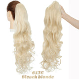 Benehair Synthetic Long Wavy Claw On Ponytail Black