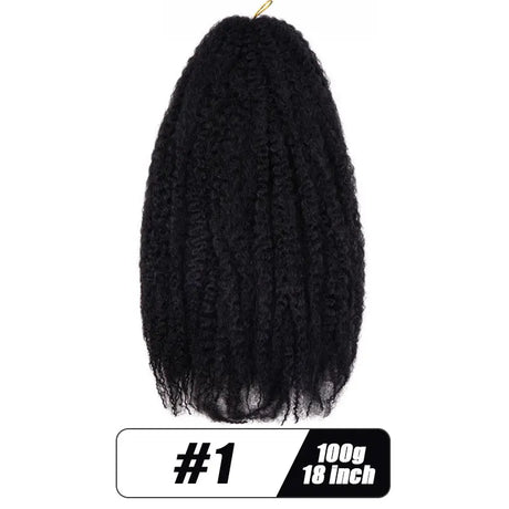 Synthetic Afro Kinky Marley Braids Hair Soft Jumbo