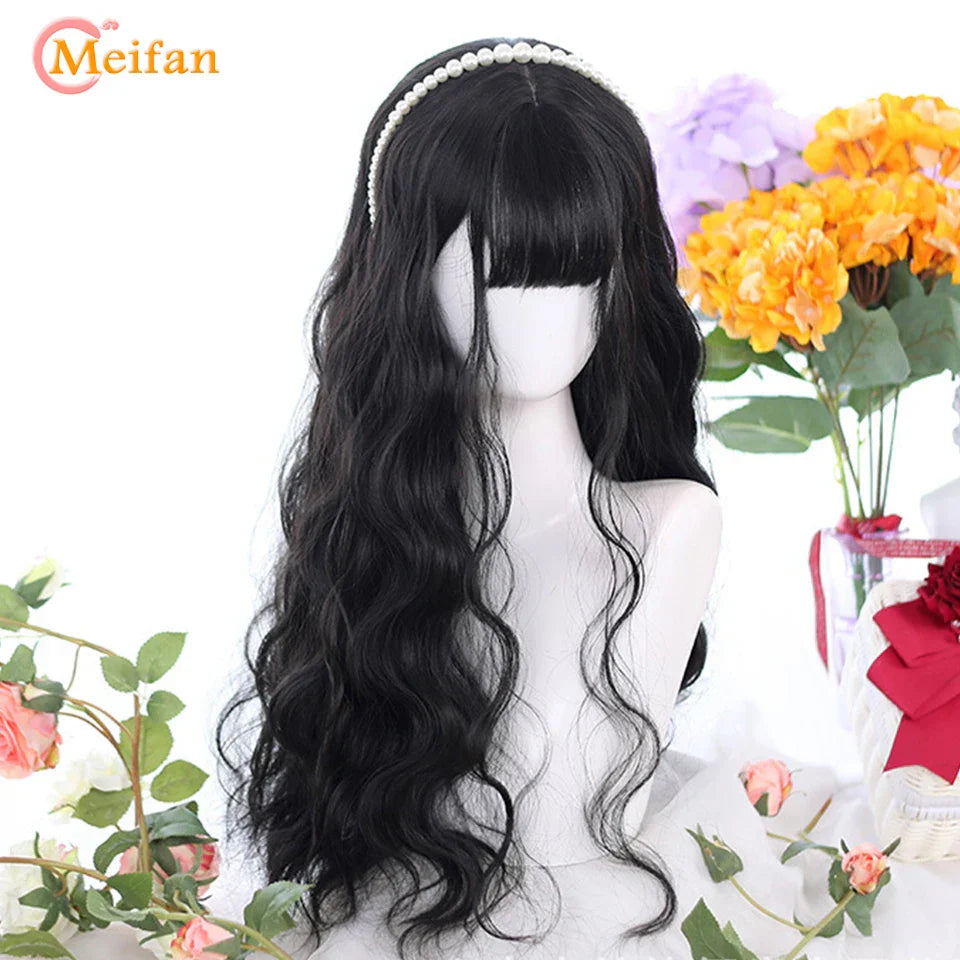 Meifan Long Lolita Ombre Harajuku Wig With Bang