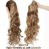 Benehair Synthetic Long Wavy Claw On Ponytail Black