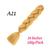 Synthetic Jumbo Braiding Hair Extension " Heat Resistant