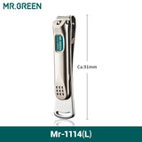 Mr.Green Nail Clippers Stainless Steel Curved Blade Clipper