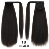 Hanne Yaki Straight Ponytail Hair Extensions For Black