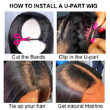 Fg Body Wave U Part Wig Non-Lace Glueless