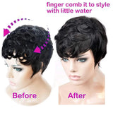 Glueless Pixie Cut Brazilian Remy Wig